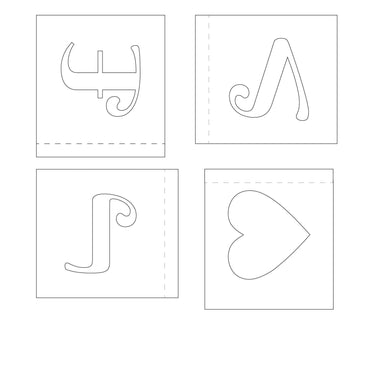 Plantilla de Caja Love S1401